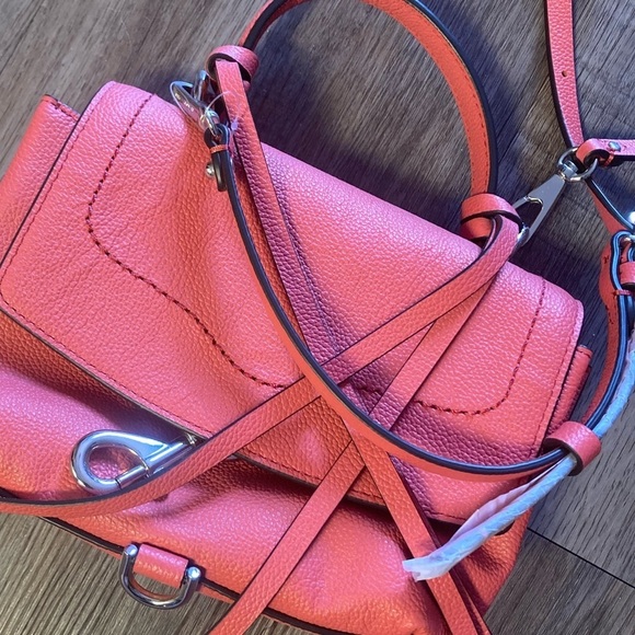 Rebecca Minkoff Stella Mini Satchel in Grapefruit NWT - Picture 11 of 11